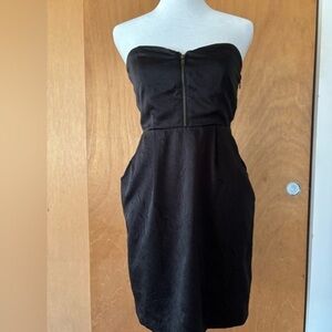 Elegant Black Strapless Dress